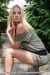 beautiful skinny blonde cools