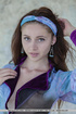 Lusty teen with perfect boobs stops at the cave entrance