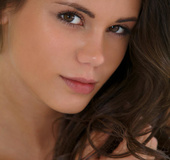 Lovely beauty wakes up in her dream villa and adores it