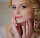 Adorable blonde cutie thinks pink goes best with her