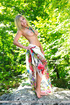 Hot blonde russian goes rock-climbing with her sexy little snatch