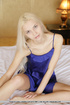 Gorgeous young dutch blonde displays her swollen clit
