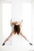 Flexible hot brunette teen exposing her magnificent body.