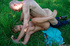 Horny blonde teen getting her luscious ass licked by boyfriends father.