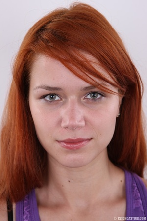 Slim and charming cute redhead with enti - Picture 1