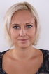 short hair blonde beauty