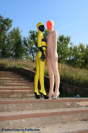 Two hot yellow and baige wearing teen ex - XXX Dessert - Picture 3