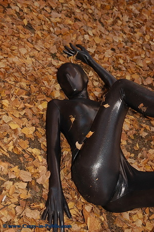 Three hot zentai wearing teen flexing th - XXX Dessert - Picture 7