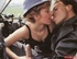 A retro flight attendant enjoys screwing a chap outdoors