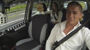 Brunette cutie spreads her legs willingly for taxi driver's dirty cock