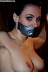 Brunette whore gets tied and used rough