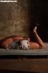 Tanned blonde gets hogtied in forgotten farm