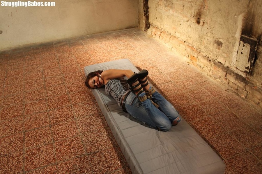 Useless nasty whore is hogtied with clothes - XXX Dessert - Picture 4