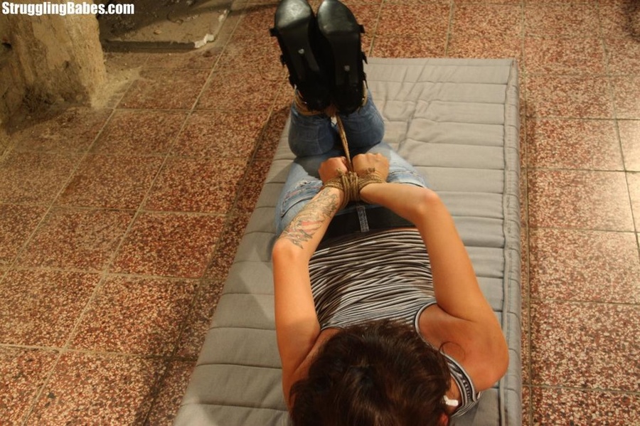 Useless nasty whore is hogtied with clothes - XXX Dessert - Picture 15