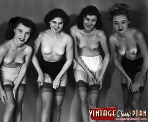 Cute and sexy vintage lesbians undressin - Picture 11