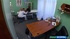 Blonde cutie in a jacket spreads her legs willingly for doctor's long
