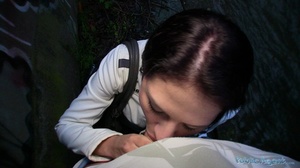 This shy black haired teen enjoys poundi - Picture 10