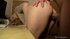 Glasses wearing hot blonde teen enjoys bending over and swallowing a big