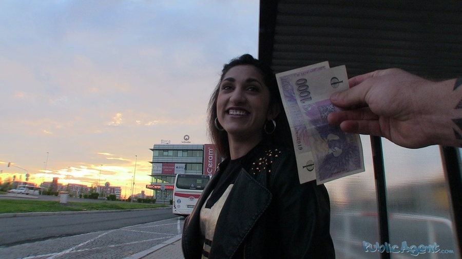 Foxy black haired cutie swallows a big cock - XXX Dessert - Picture 2