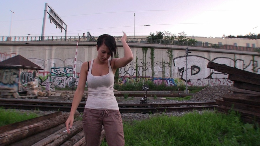 Horny short black haired teen getting paid  - XXX Dessert - Picture 20