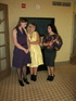 These two curvy milfs get their big booties spanked by a randy black haired