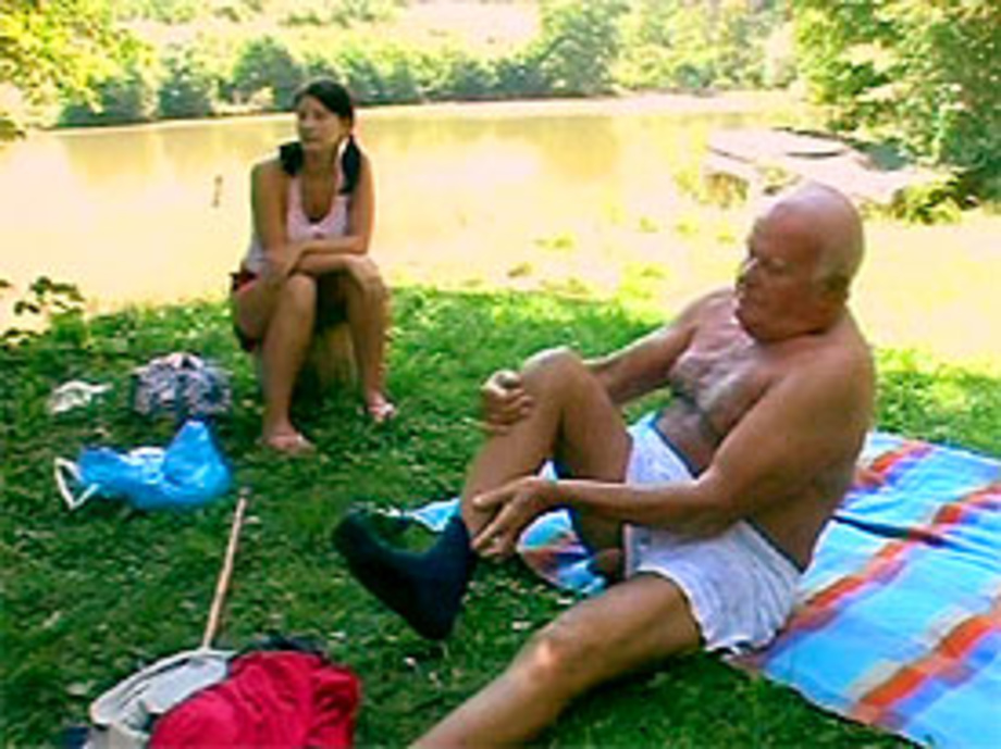 Aged Old Man Fucking A Big Titted Brunette Teen Outdoor Xxx Dessert