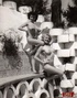 Hot sexy naked vintage beauties outdoors in the fifties