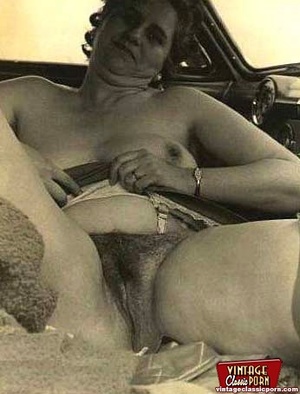Vintage chicks with hairy pussies posing - XXX Dessert - Picture 7