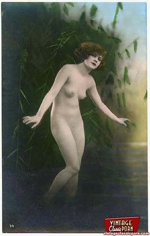Real vintage color tints naked beauties  - Picture 10
