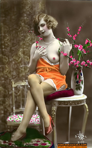 Perfect vintage nymphs wanna show you their perfect nude goods.
