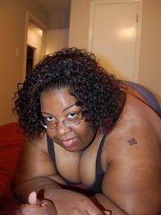 Check out enormous ebony mom stips naked in her bedroom. - Picture 5