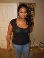 Lusty black chubby housewife spreading - Picture 1