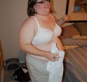 You've hever seen such horny super fat housewife with enormous butt.