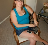 Horny mature fat mom took off her panties and exposes her big butt.