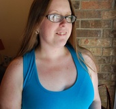Horny mature fat mom took off her panties and exposes her big butt.