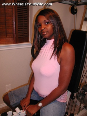 Check out hot ebony wife seductively sho - Picture 2
