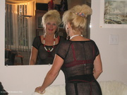Cougar Ruth from United States Black Fishnet Dress