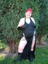 catsuit and gloves