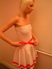 Teen Tracey Lain from United Kingdom New Dress For Sex