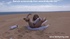 Her prolapsed asshole unleashes love juice after hard fisting on the beach