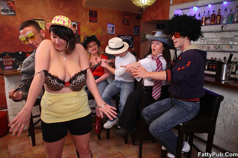 The party features three fatties and three guys and they - Picture 8