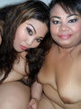 Asian plumper and BBW make naked self - Picture 9