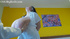 Nasty brunette slut in a white blouse lets a horny dude to grab her enormous