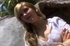 shy blonde teen with