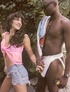 Nasty brunette teeny enjoys fucking with a huge black man
