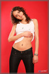 cute brunette teen posing