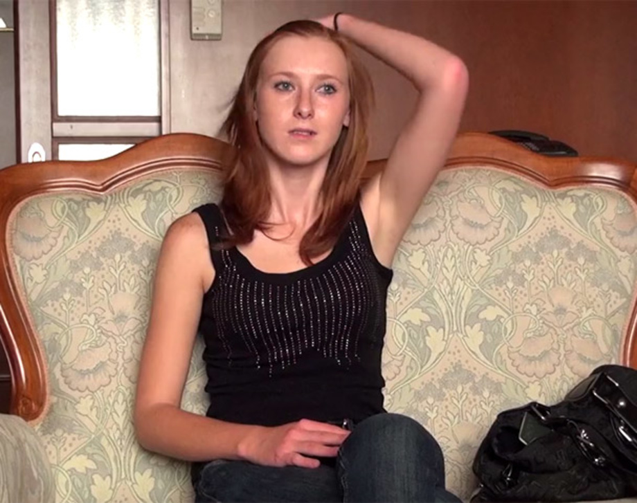 Czeck Porn Redhead - Slim Czech redhead wants to try hard sex at the porn shooting ...