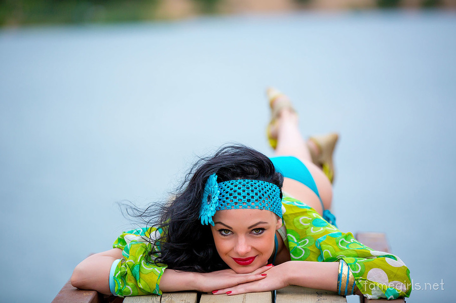 Sweet seductive bath in the rivers outdoors - XXX Dessert - Picture 4