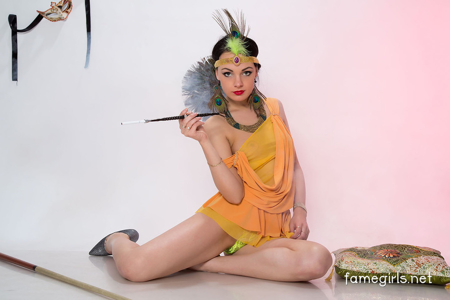 Extra cute brunette dressed as medieval pri - XXX Dessert - Picture 3