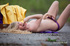 bored traveler strips off
